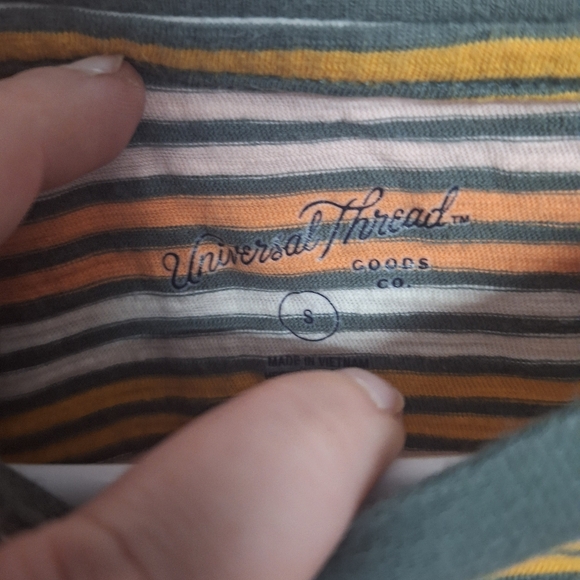 Universal Thread colorful striped t-shirt size small - Picture 2 of 2
